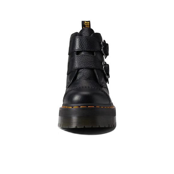 Dr. Martens Black Platform Buckle Boots | Emo Grunge Alt-Girl Y2K Punk | Size - Picture 9 of 10